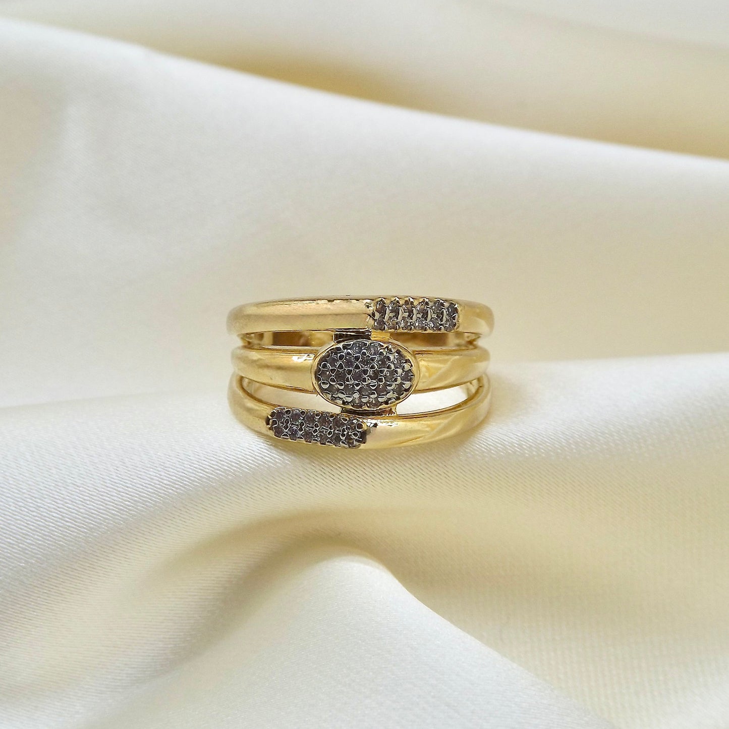 Çelik | Cluster Yüzük