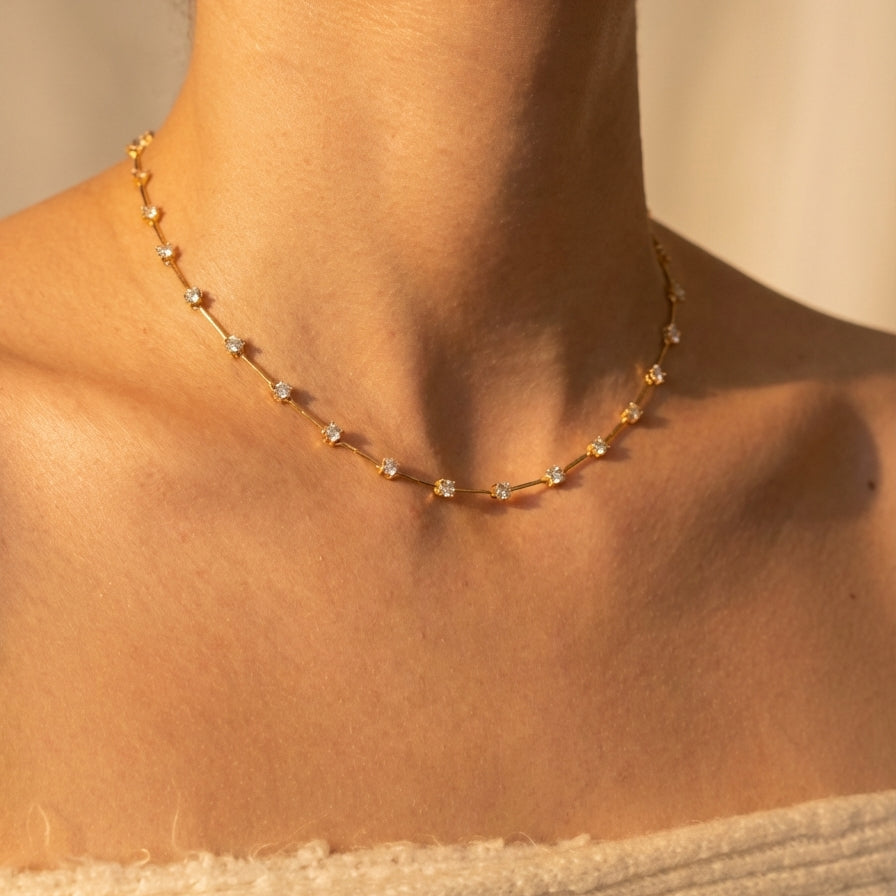 Gümüş | Stardust Taşlı Kolye