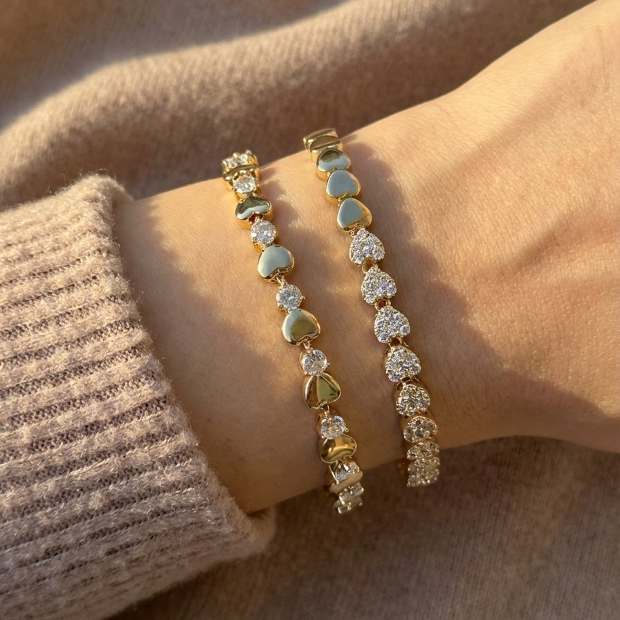 Çelik | Heart Duo Bileklik