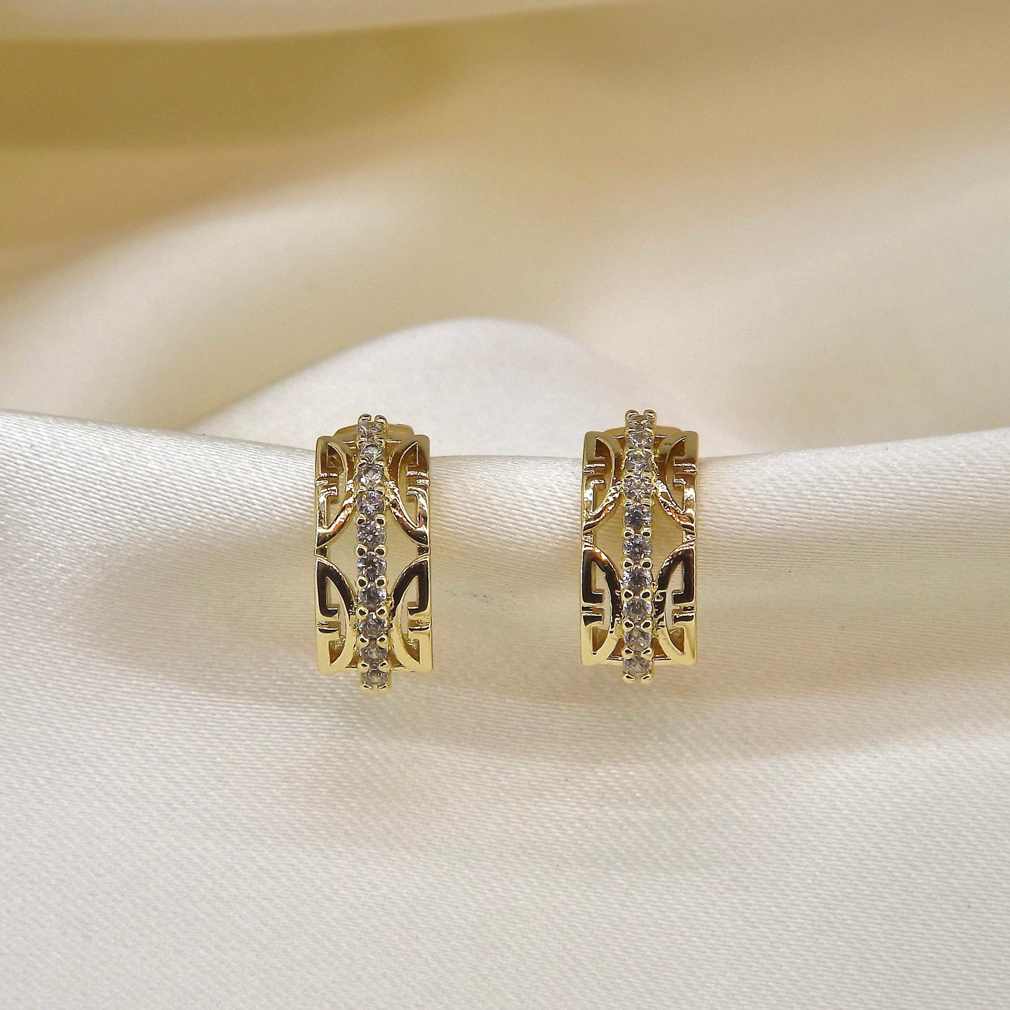 Çelik | Celeste Halka Küpe