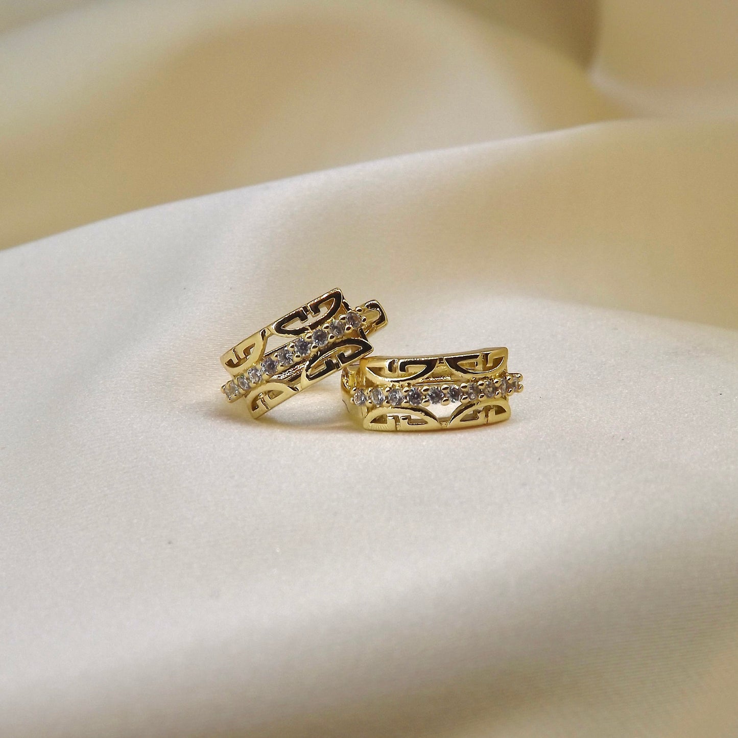 Çelik | Celeste Halka Küpe