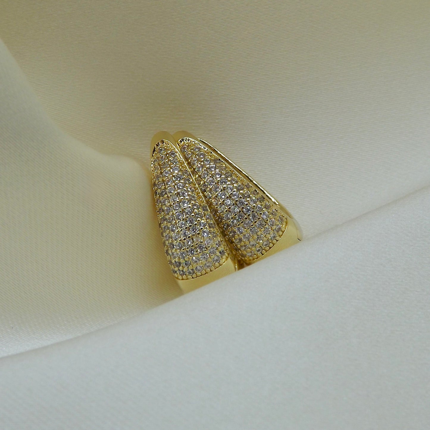 Çelik | Pear Halka Küpe