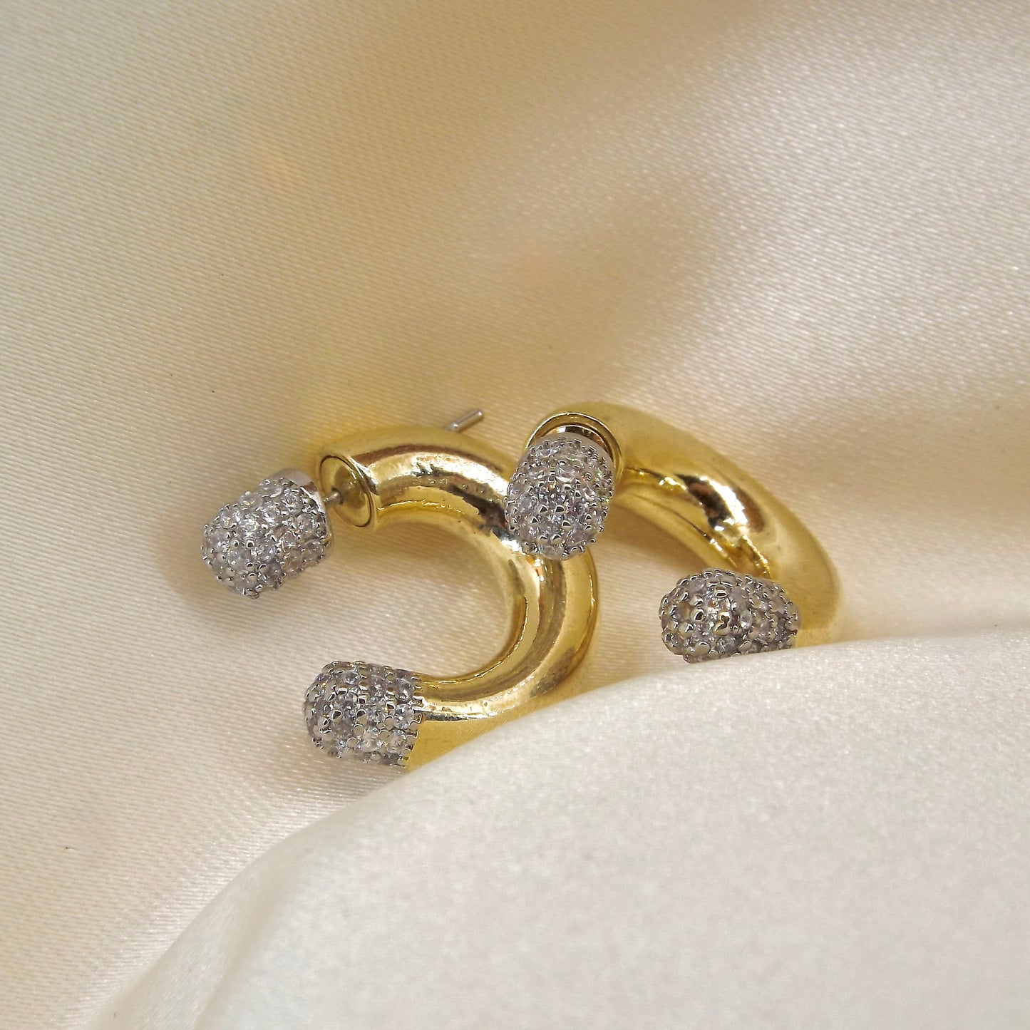 Çelik | Aura Halka Küpe