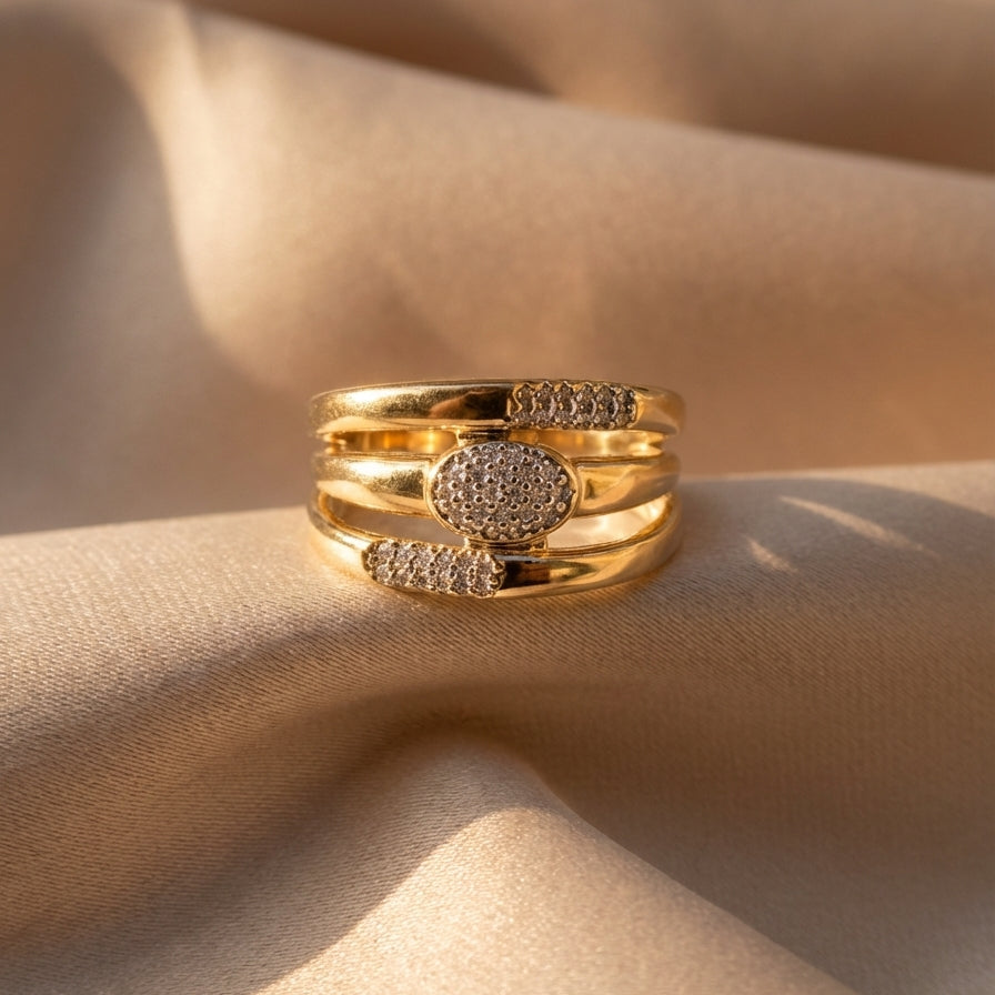 Çelik | Cluster Yüzük