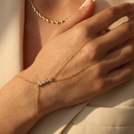 Gümüş | Floral Taşlı Şahmeran