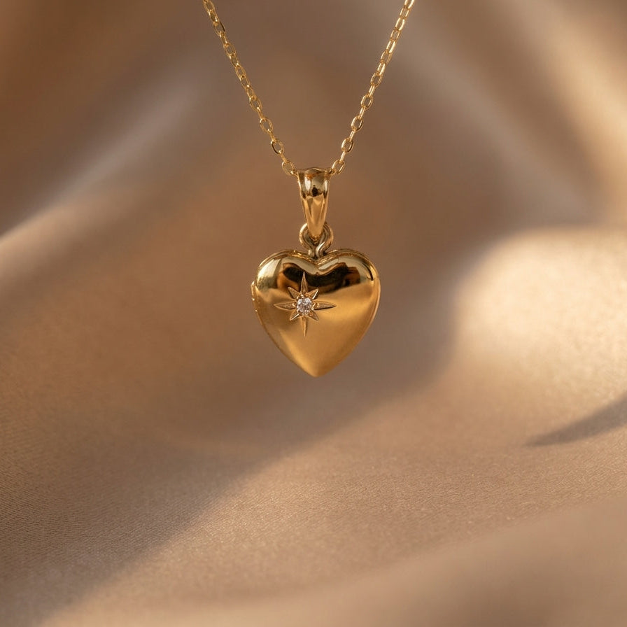 Gümüş | Starfall Heart Locket