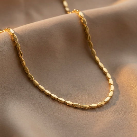 Gümüş | Glimmer Oval Kolye