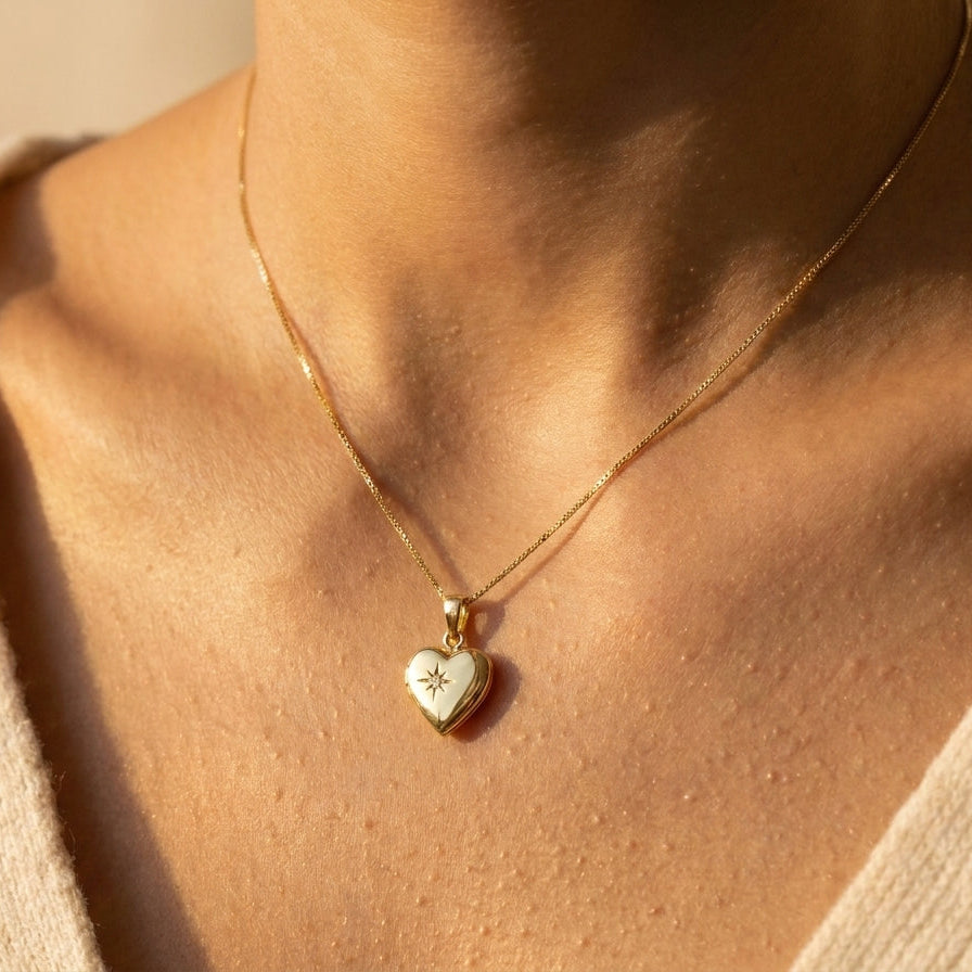 Gümüş | Starfall Heart Locket
