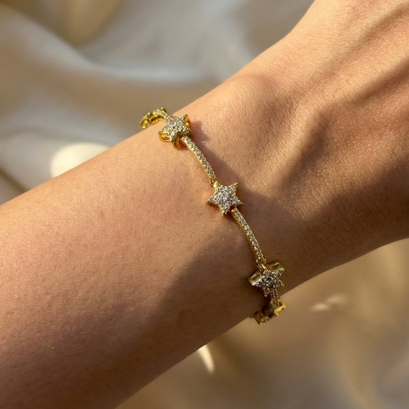 Gümüş | Star Taşlı Bileklik