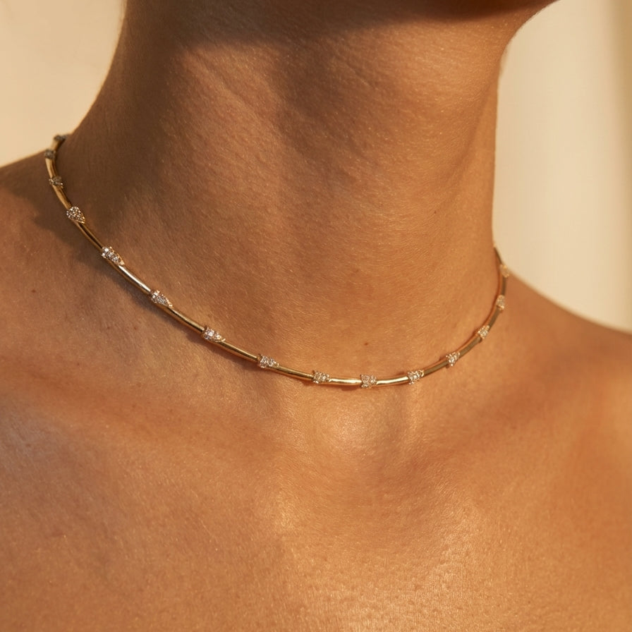 Gümüş | Teselle Choker Kolye