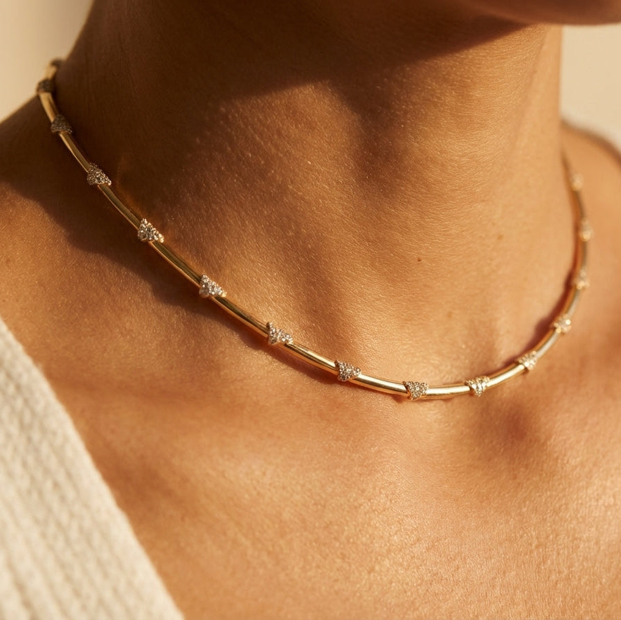 Gümüş | Teselle Choker Kolye