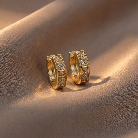 Çelik | Hexa Halka Küpe